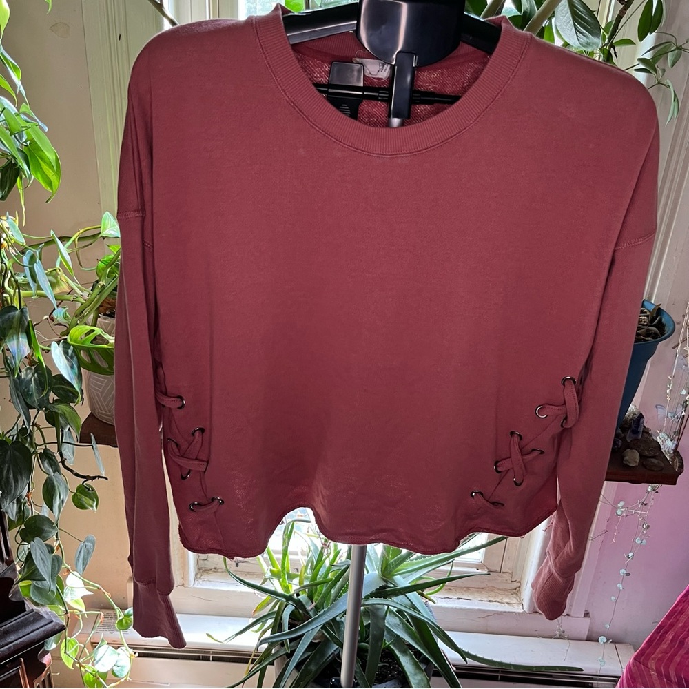 Lace-Up Detail Sweater
